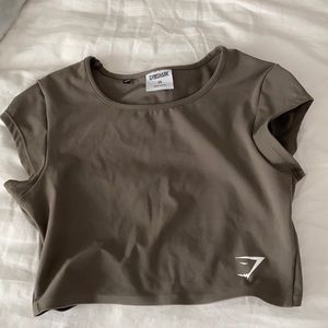Gymshark Olive Green Crop Top